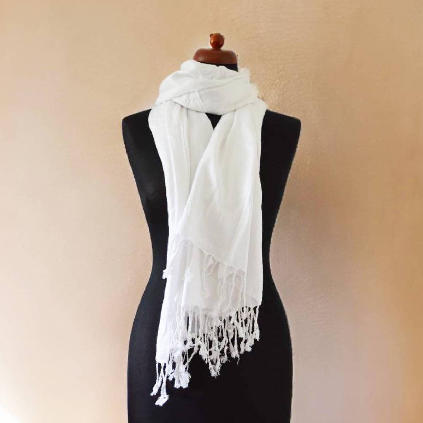 Pashmina-Schal mit Fransen