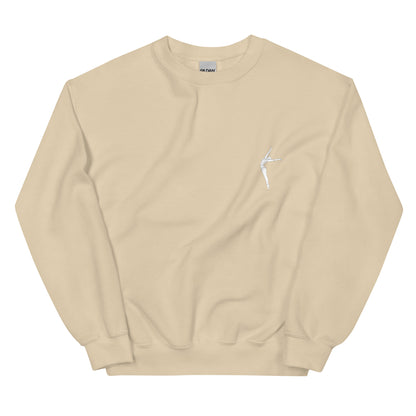 Cozy Femileganz sweater with minimalist dance designs