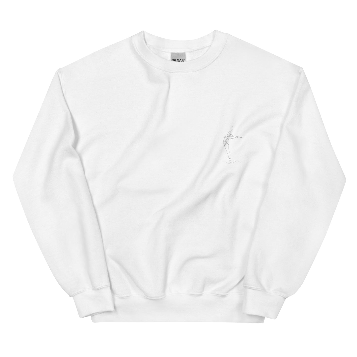 Gemütlicher Femileganz Pullover mit minimalistischen Tanz Designs