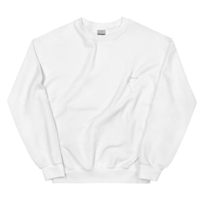 Cozy Femileganz sweater with minimalist dance designs