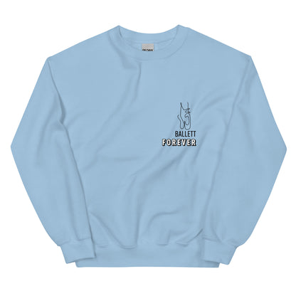 Pull féminin douillet aux motifs de danse minimalistes