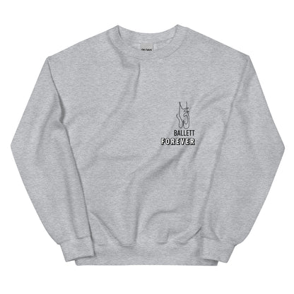 Pull féminin douillet aux motifs de danse minimalistes