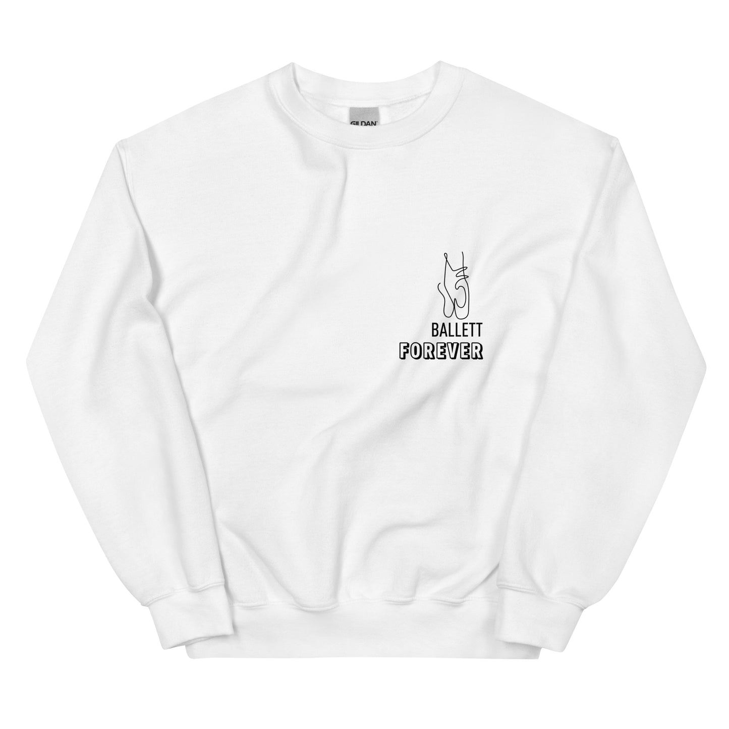 Pull féminin douillet aux motifs de danse minimalistes