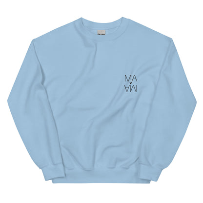 Cozy Femileganz sweater with minimalist lettering designs