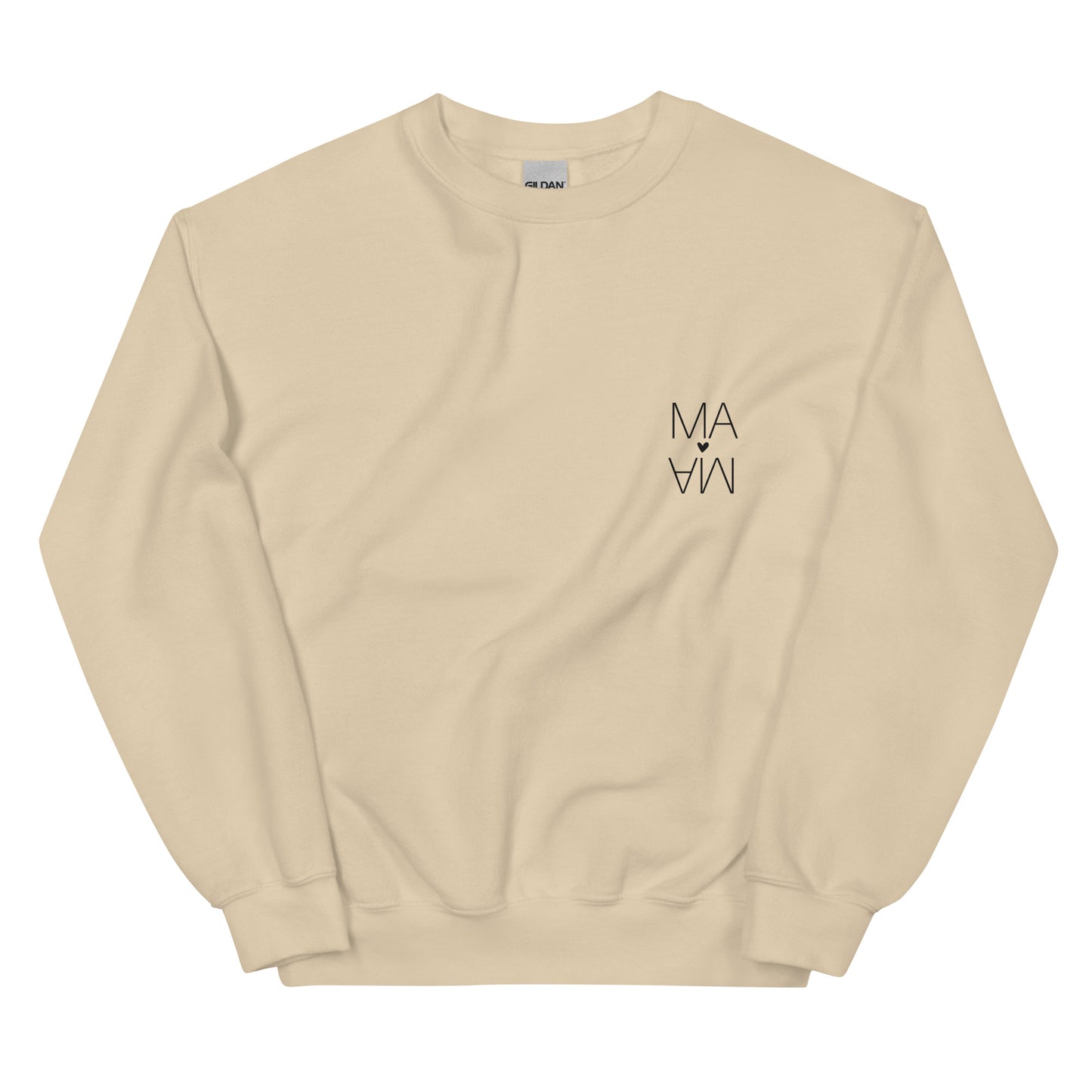 Cozy Femileganz sweater with minimalist lettering designs