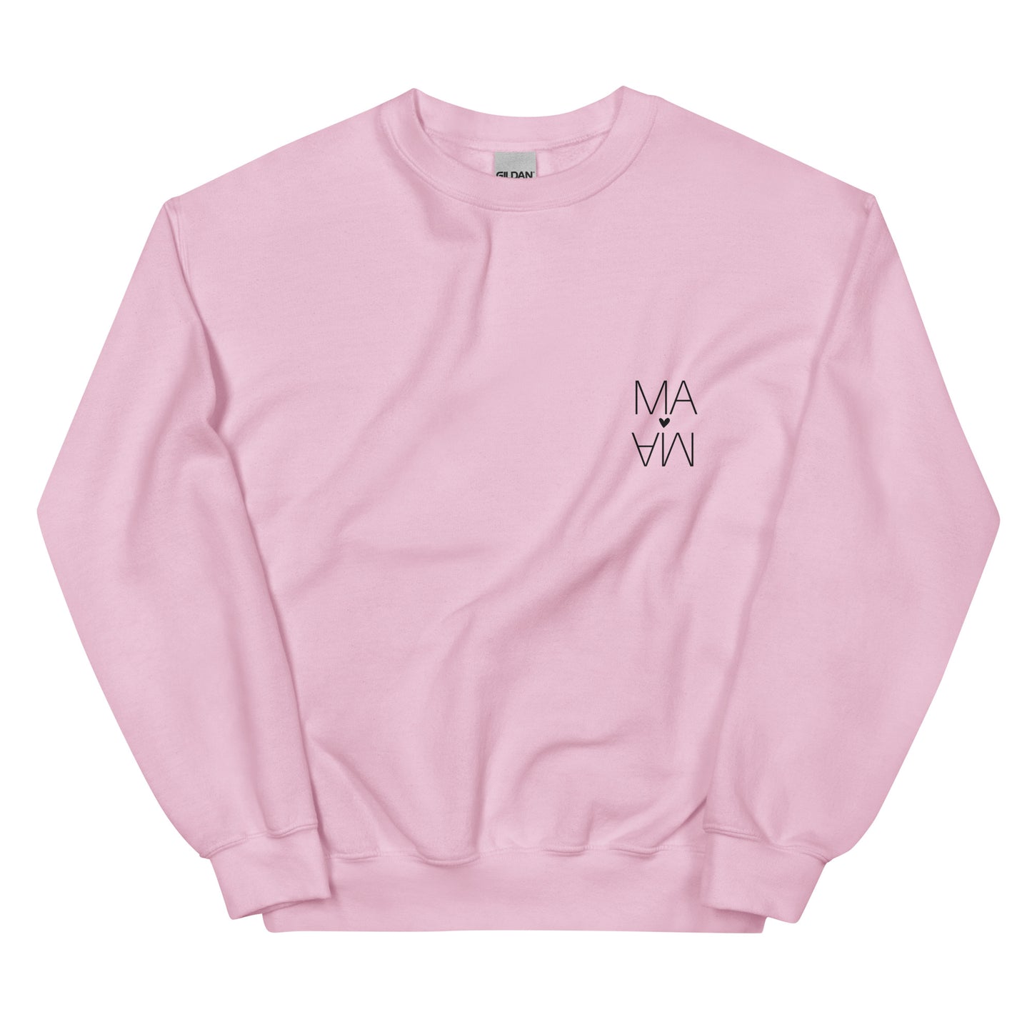 Cozy Femileganz sweater with minimalist lettering designs