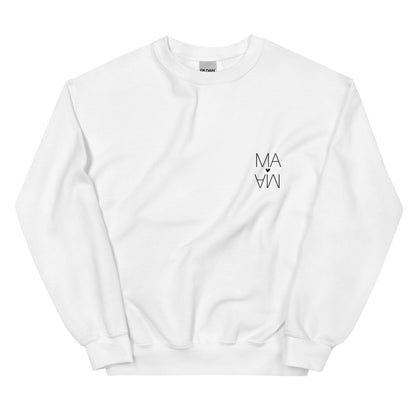 Cozy Femileganz sweater with minimalist lettering designs