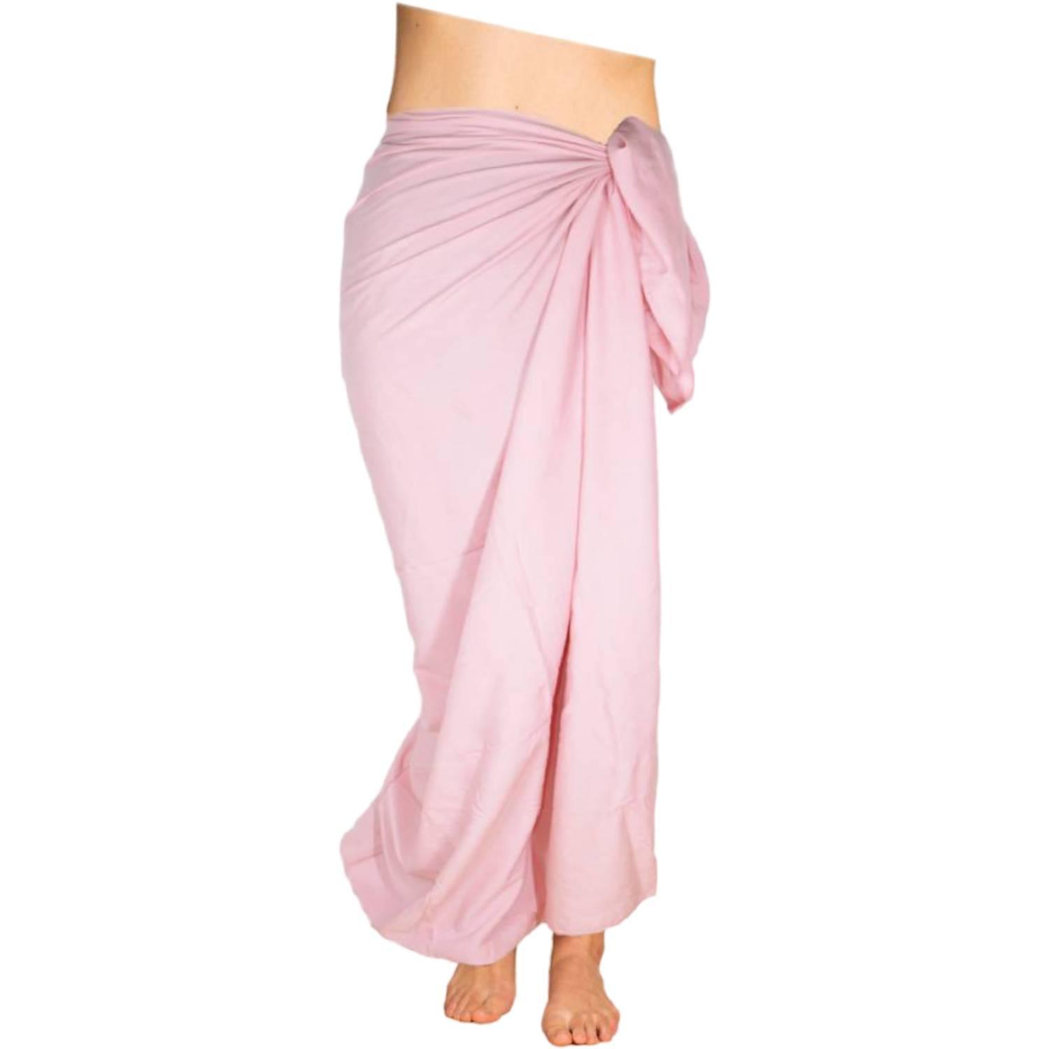 Leuchtend pinker Strandtuch-Pareo-Sarong, auffällig und stilvoll, ideal für den Sommer.