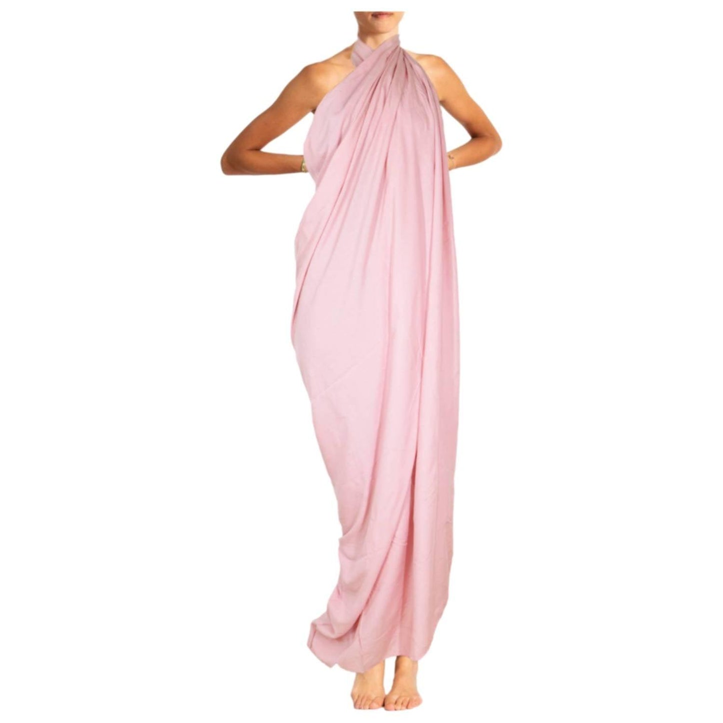 Strandtuch-Pareo-Sarong in Pink, perfekt als modisches Accessoire für Strand und Pool.