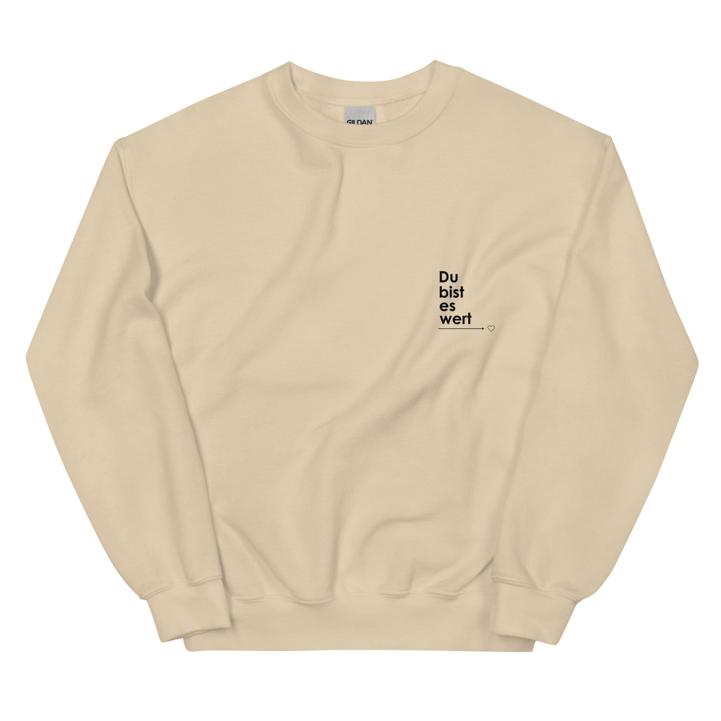 Gemütlicher Femileganz Pullover mit minimalistischen Schriftzug-Designs