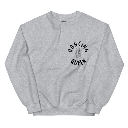 Cozy Femileganz sweater with minimalist dance designs