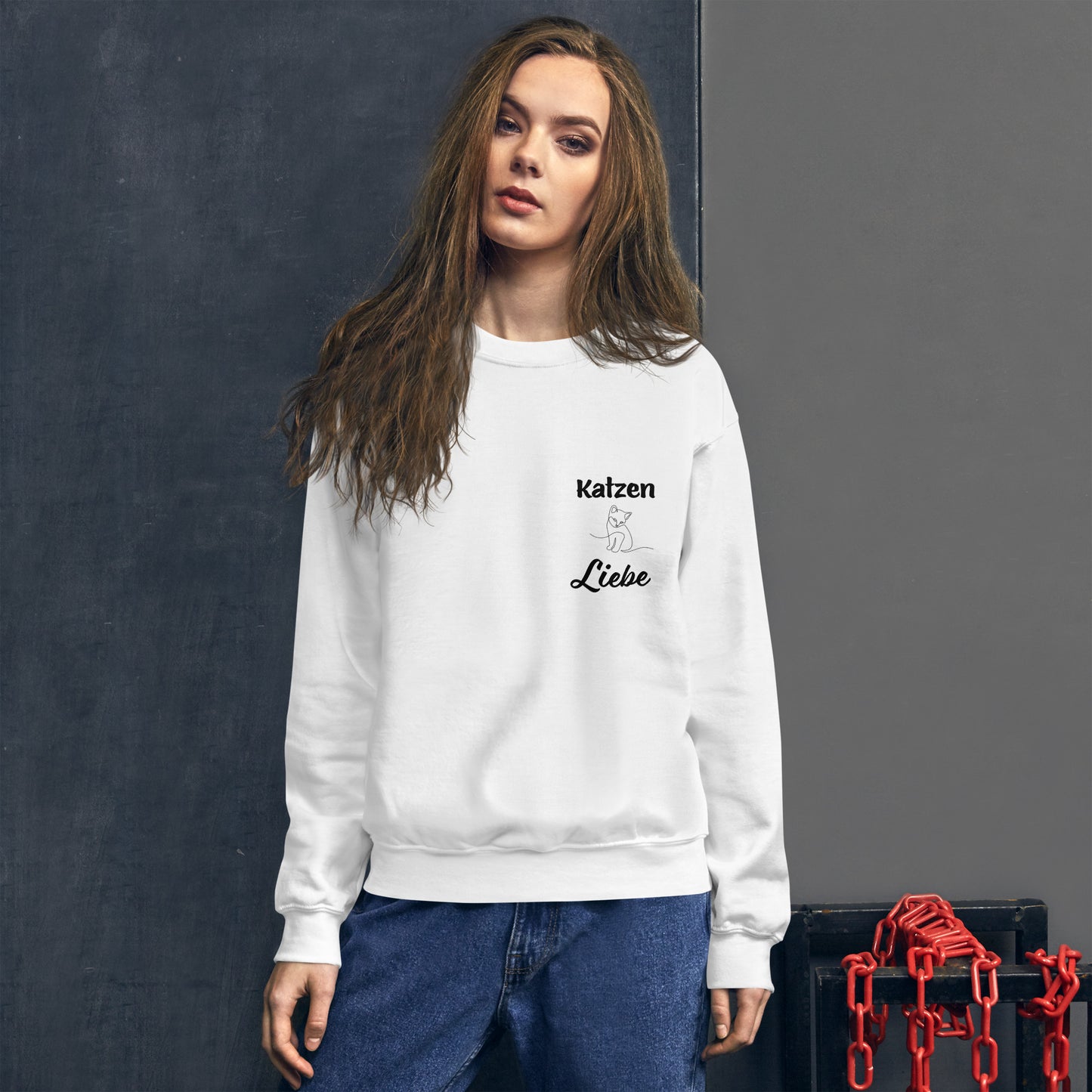 Pull féminin et confortable avec des motifs inspirés de l'amour des animaux