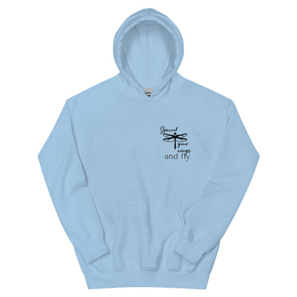 Cozy Femileganz hoodie with minimalist lettering designs