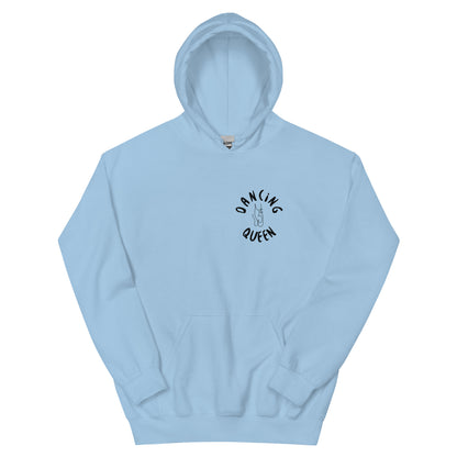 Cozy Femileganz hoodie with minimalist dance designs