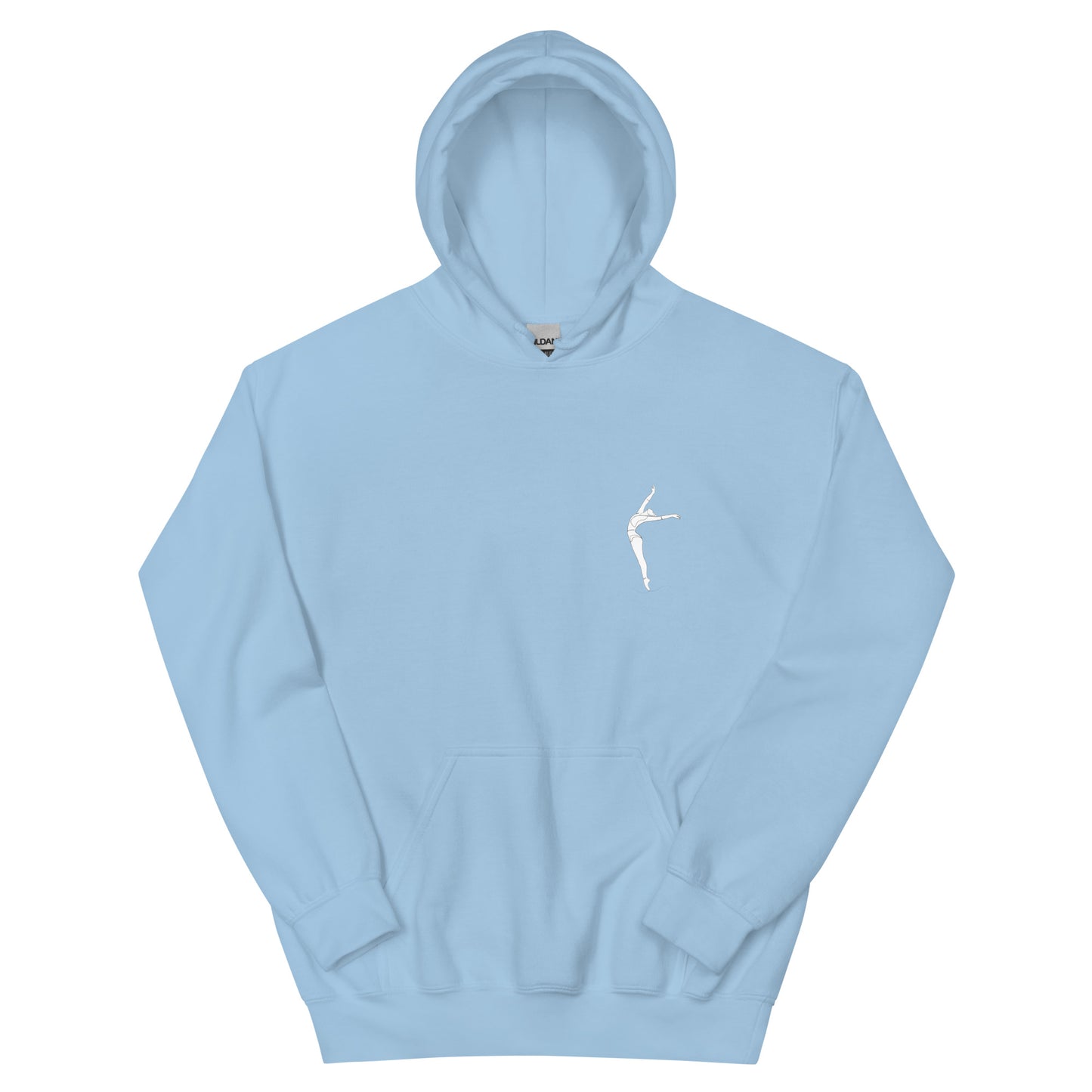 Cozy Femileganz hoodie with minimalist dance designs