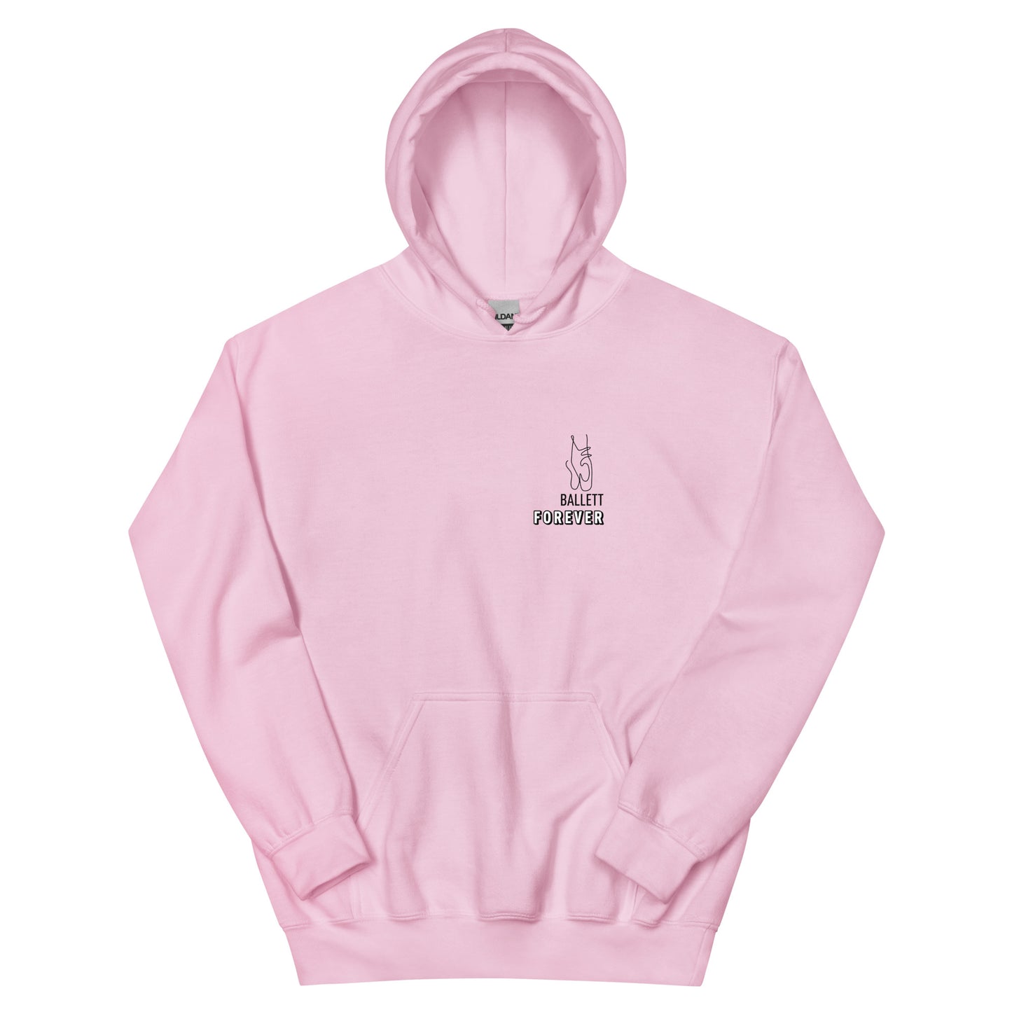 Cozy Femileganz hoodie with minimalist dance designs