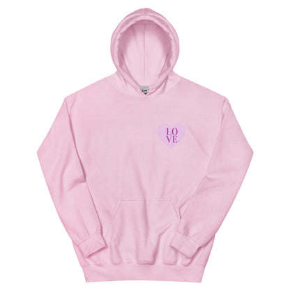 Cozy Femileganz hoodie with minimalist lettering designs