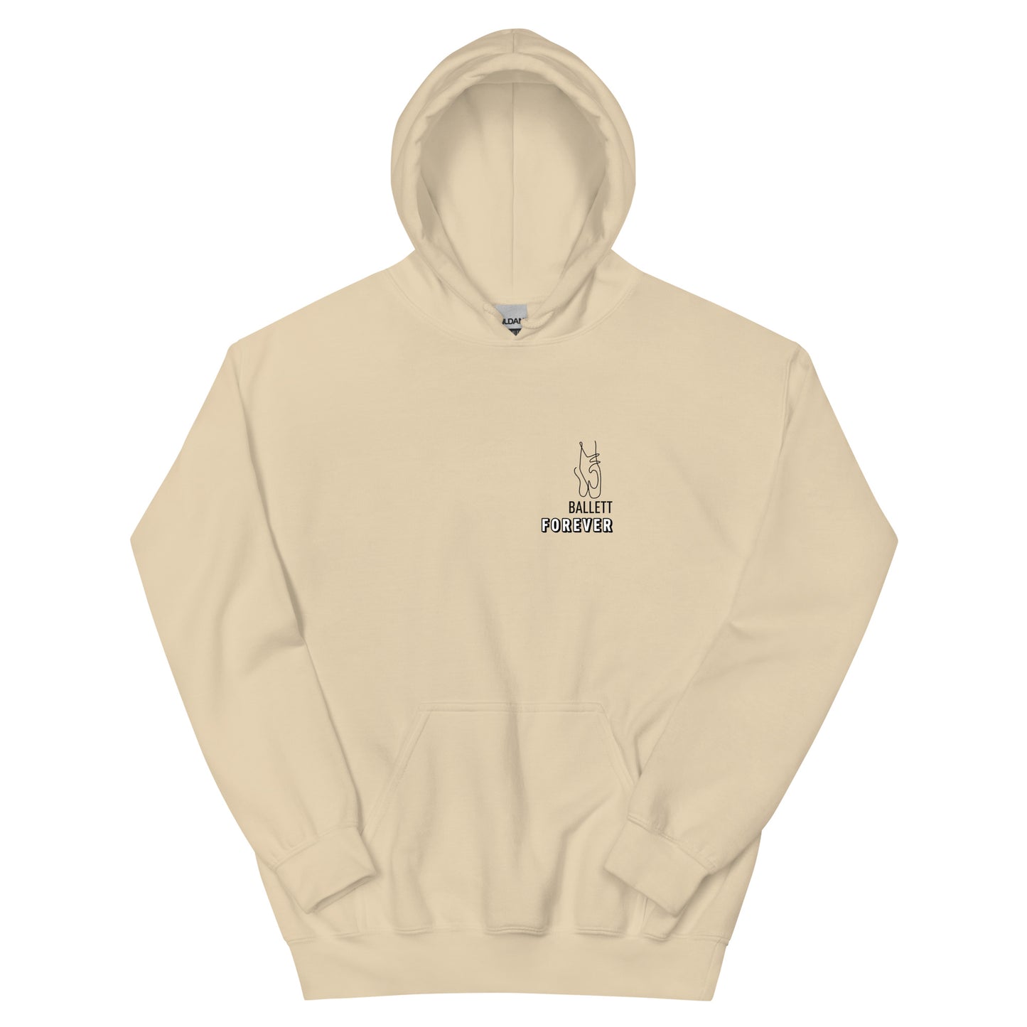 Cozy Femileganz hoodie with minimalist dance designs