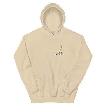 Kuscheliger Femileganz Hoodie mit minimalistischen Tanz Designs