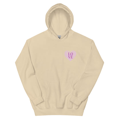 Cozy Femileganz hoodie with minimalist lettering designs