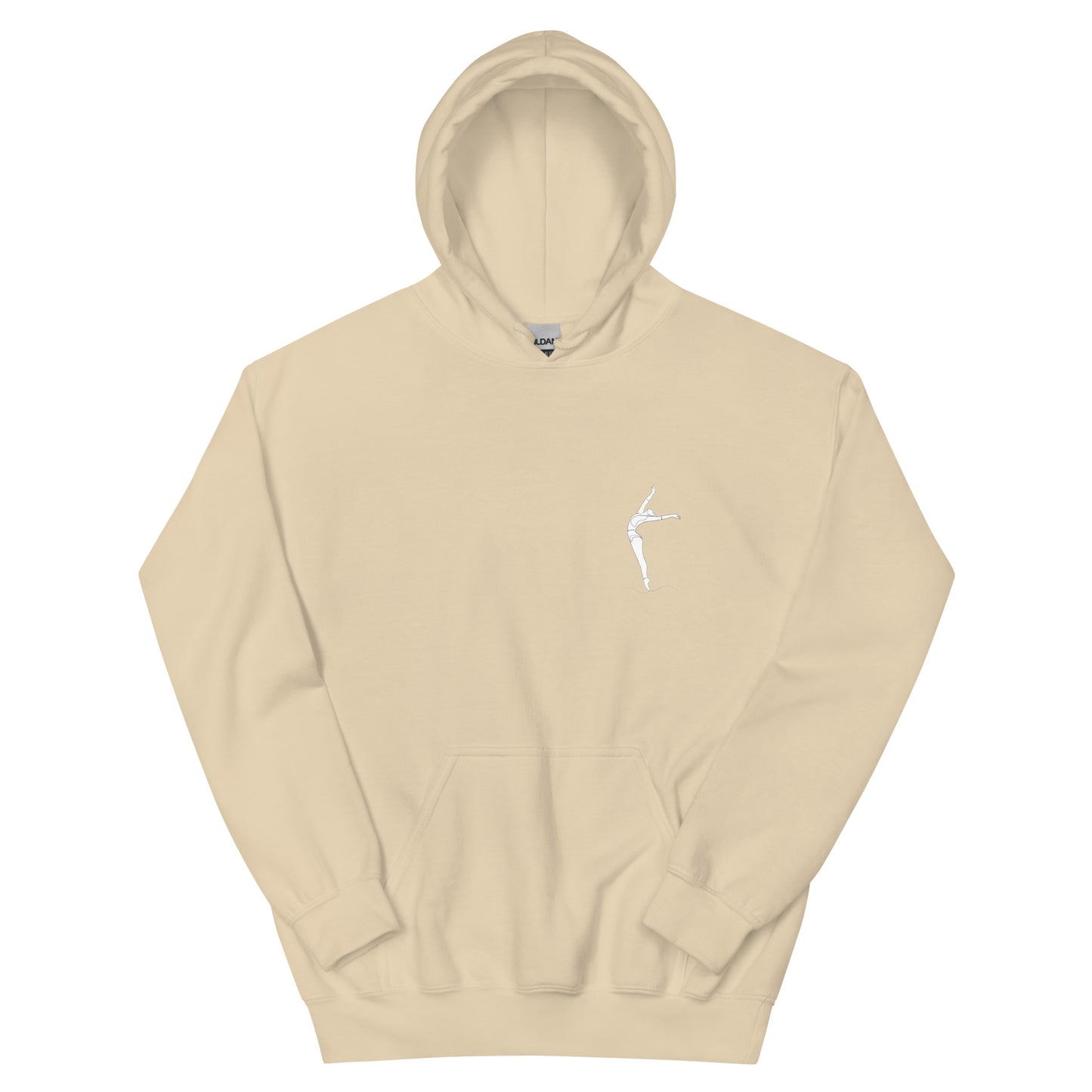 Cozy Femileganz hoodie with minimalist dance designs