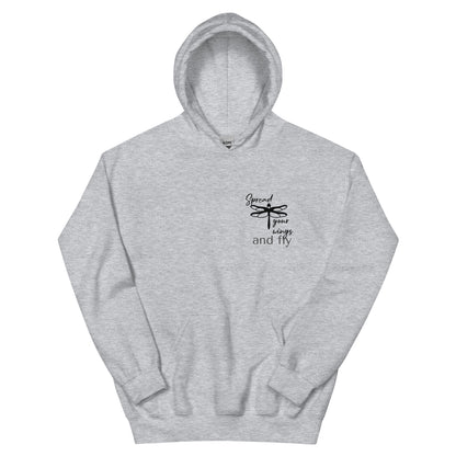 Cozy Femileganz hoodie with minimalist lettering designs