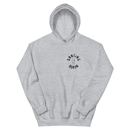 Cozy Femileganz hoodie with minimalist dance designs