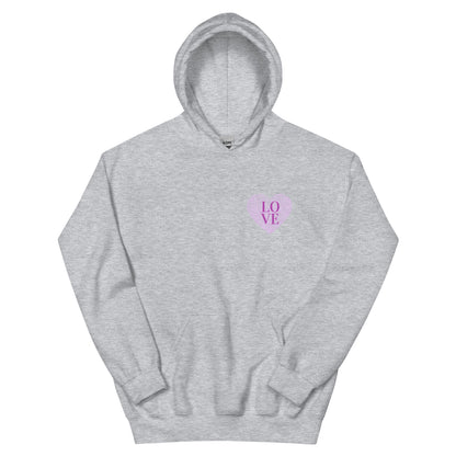 Cozy Femileganz hoodie with minimalist lettering designs