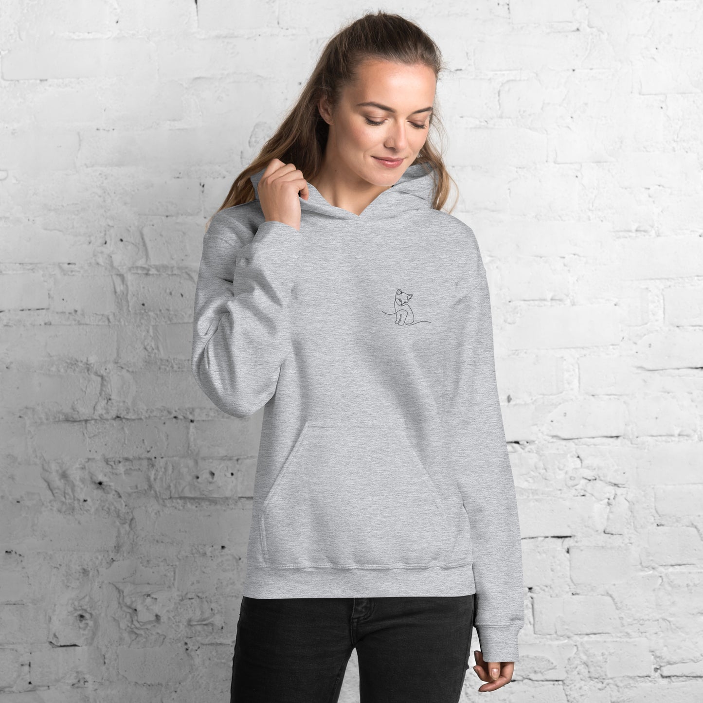 Sweat à capuche féminin et confortable avec des motifs inspirés de l'amour des animaux