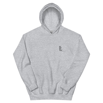 Cozy Femileganz hoodie with minimalist lettering designs