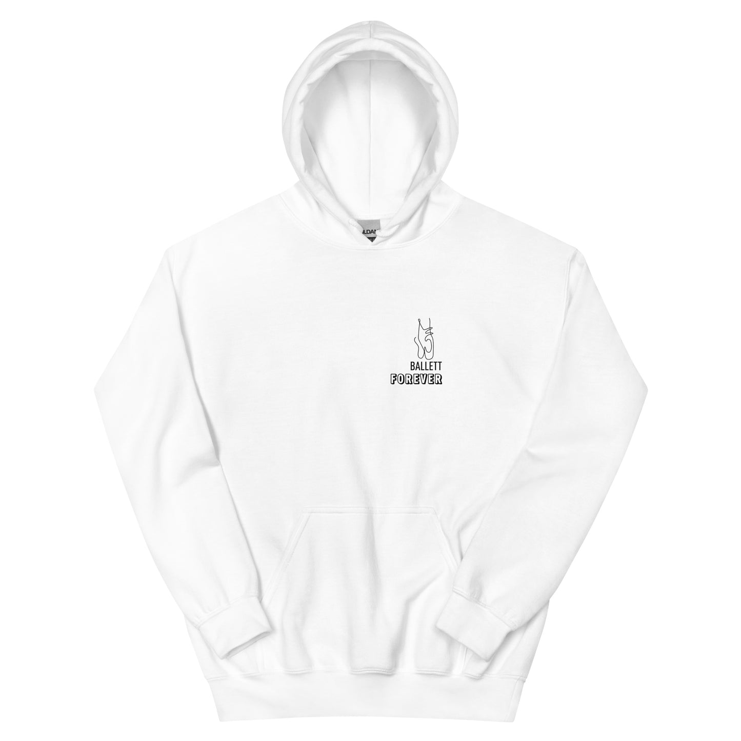 Kuscheliger Femileganz Hoodie mit minimalistischen Tanz Designs